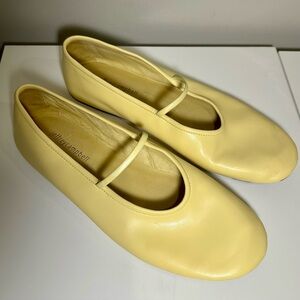 Jeffrey Campbell Pale Yellow Mary Jane Flats